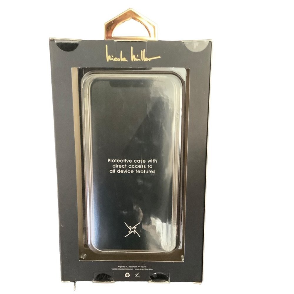 Nicole Miller Cell Phone Case IPhone X/XS Sparkly Iridescent Confetti NEW NWT - Picture 2 of 8